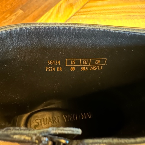 Stuart Weitzman Nola Zip Leather Boots - Picture 9 of 9